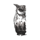 Mystical Owl Forest Silhouette Embroidery Design, Instant Download