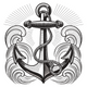 Nautical Anchor Embroidery Design, Navy Anchor Machine Embroidery Pattern, Instant Download