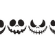 Nightmare Skull Face Embroidery Design, Halloween Machine Embroidery Pattern, Instant Download