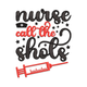 Nurse Call the Shots Embroidery Design, Instant Download