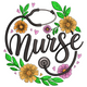 Nurse Floral Stethoscope Embroidery Design, Instant Download