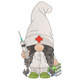 Nurse Gnome Embroidery Design, Instant Download
