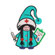 Nurse Gnome Medical Embroidery Design, Instant Download