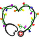 Nurse Heart Stethoscope Embroidery Design, Instant Download