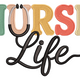 Nurse Life Embroidery Design, Healthcare Worker Machine Embroidery Pattern, Instant Download