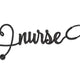 Nurse Script with Heart Embroidery Design, Instant Download