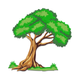 Oak Tree Embroidery Design, Realistic Landscape Tree Machine Embroidery Pattern, Instant Download