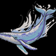 Ocean Splash Whale Embroidery Design, Marine Life Machine Embroidery Pattern, Instant Download