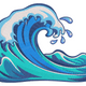Ocean Wave Embroidery Design, Instant Download