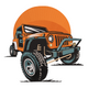 Off-Road Jeep Embroidery Design, Adventure 4x4 Vehicle Pattern, Instant Download