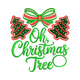 Oh Christmas Tree Embroidery Design, Instant Download
