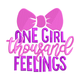 One Girl Thousand Feelings Embroidery Design, Instant Download