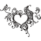 Ornate Gothic Heart Embroidery Design, Filigree Heart Machine Embroidery Pattern, Instant Download