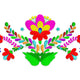 Otomi Floral Embroidery Design, Mexican Folk Art Machine Embroidery Pattern, Instant Download