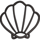 Outline Seashell Embroidery Design, Instant Download