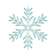 Outlined Snowflake Embroidery Design, Winter Machine Embroidery Pattern, Instant Download