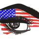 Patriotic Eye Embroidery Design, Instant Download