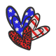 Patriotic Layered Hearts Embroidery Design, Instant Download