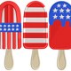 Patriotic Popsicles Set Embroidery Design, Instant Download