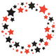 Patriotic Star Wreath Embroidery Design, 4th of July Machine Pattern