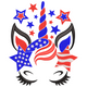 Patriotic Unicorn Embroidery Design V2, Instant Download
