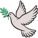 Peace Dove with Olive Branch Embroidery Design, Instant Download