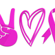 Peace Love Cure Awareness Embroidery Design, Instant Download