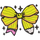 Pencil Bow Embroidery Design, Cute Back to School Machine Embroidery Pattern, Instant Download