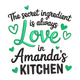 Personalized Kitchen Embroidery Design, Machine Embroidery Pattern, Instant Download