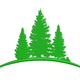 Pine Tree Silhouette Embroidery Design, Instant Download