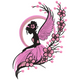 Pink Fairy Embroidery Design, Instant Download