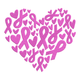 Pink Ribbon Heart Breast Cancer Awareness Embroidery Design, Instant Download