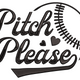 Pitch Please Embroidery Design, Baseball Mom Script Pattern