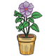 Plant in Pot Flower Embroidery Design, Instant Download