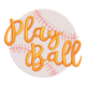 Play Ball Embroidery Design, Instant Download