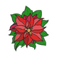 Poinsettia Flower Embroidery Design, Christmas Floral Machine Embroidery Pattern, Instant Download