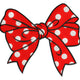 Polka Dot Bow Embroidery Design, Girly Machine Embroidery Pattern, Instant Download