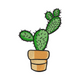 Potted Prickly Pear Cactus Embroidery Design, Instant Download