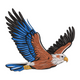 Powerful Flying Eagle Embroidery Design, Instant Download