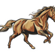 Galloping Horse Embroidery Design, Athletic Stallion Pattern, Instant Download