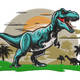Powerful T-rex Embroidery Design, Instant Download