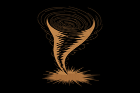 Powerful Tornado Embroidery Design, Machine Embroidery Pattern, Instant Download