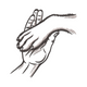 Praying Hands Embroidery Design, Religious Machine Embroidery Pattern, Instant Download