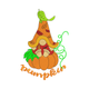 Pumpkin Gnome Embroidery Design, Fall Machine Embroidery Pattern, Instant Download