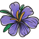 Purple Lily Flower Embroidery Design, Iris Botanical Machine Embroidery Pattern, Instant Download