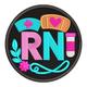 RN Nurse Embroidery Design, Medical Symbol Machine Embroidery Pattern, Instant Download