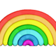 Rainbow Arch Embroidery Design, 7-Color Kids Rainbow, Instant Download
