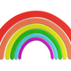 Rainbow Arch Embroidery Design, Nursery Baby Rainbow Pattern, Instant Download