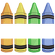 Rainbow Crayon Set Embroidery Design, Instant Download