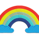 Rainbow with Clouds Embroidery Design, Nursery, Instant Download